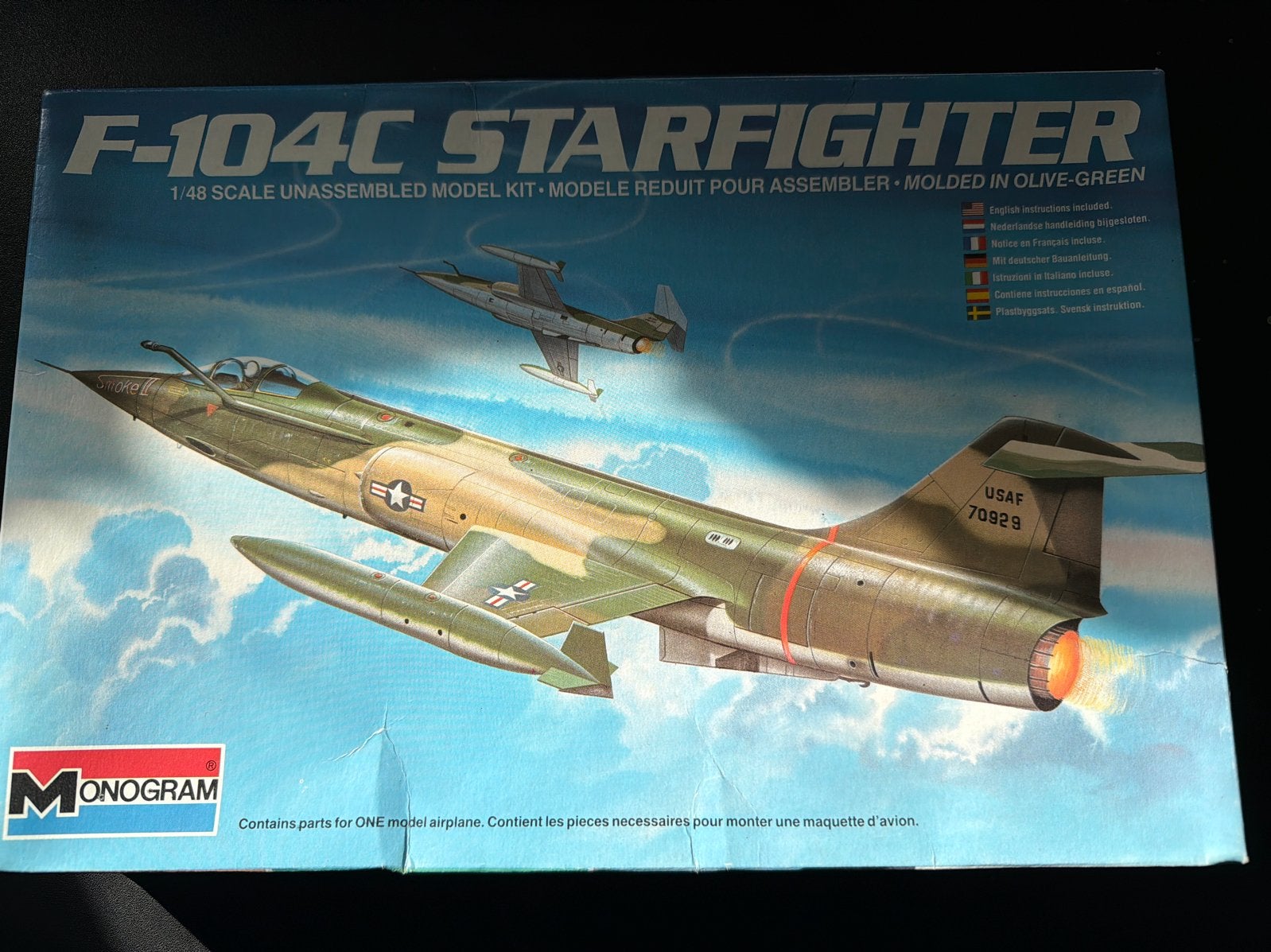 Monogram F-104C Starfighter schaalmodel 1:48, Overige merken, 1:72 tot 1:144, Nieuw, Ophalen of Verzenden