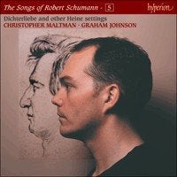 SCHUMANN Dichterliebe CD MALTMAN JOHNSON HYPERION, Ophalen of Verzenden, Romantiek, Gebruikt, Kamermuziek