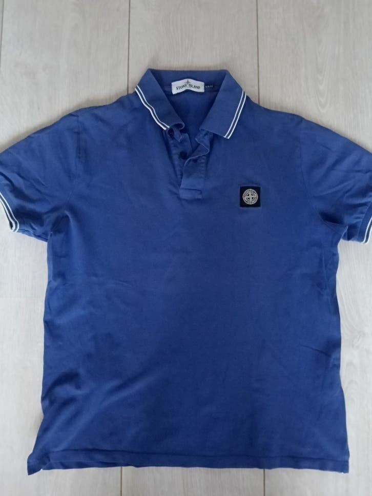 Stone Island blauw slim fit shirt XL, Blauw, Maat 56/58 (XL), Ophalen of Verzenden, Stone Island