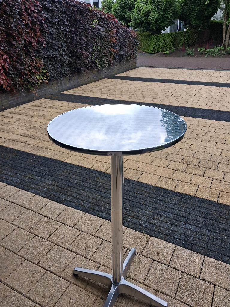 Bartafel, Ophalen, Zo goed als nieuw, Rond, Aluminium