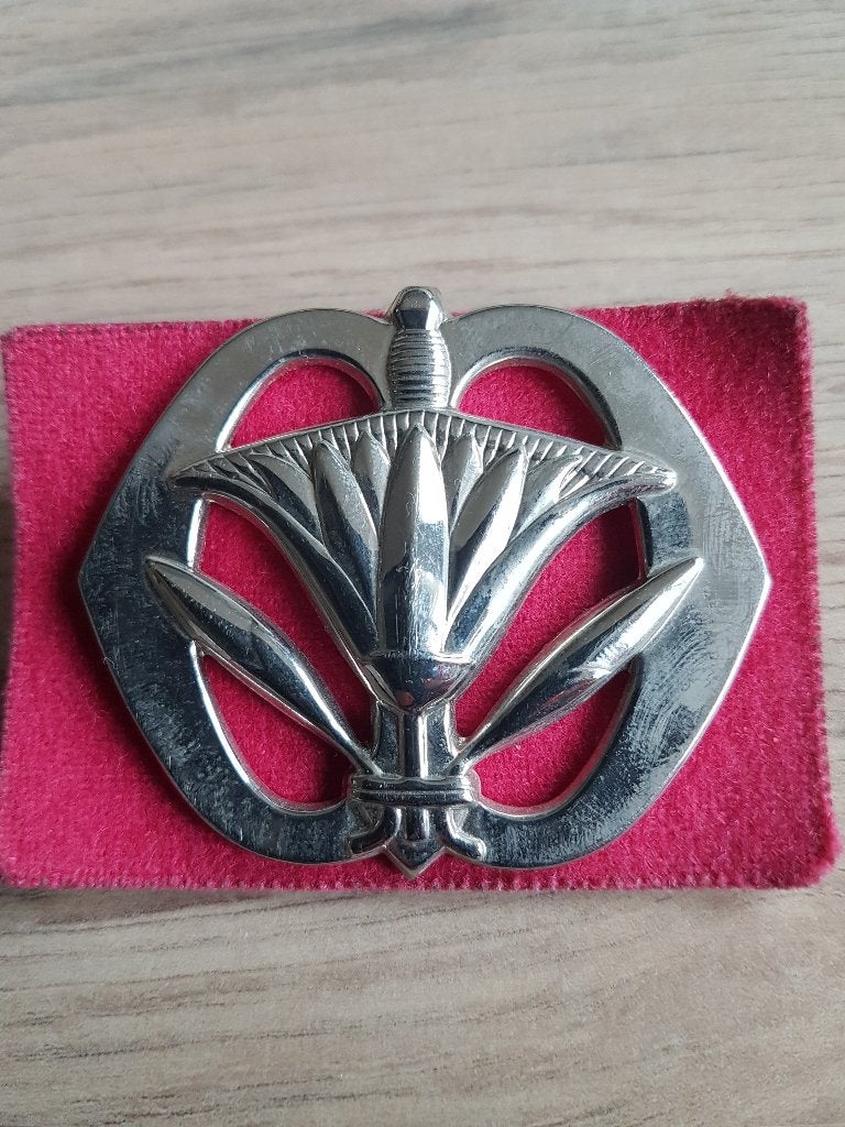 Militair embleem. Militaire administratie, Verzamelen, Ophalen of Verzenden, Landmacht, Nederland, Embleem of Badge