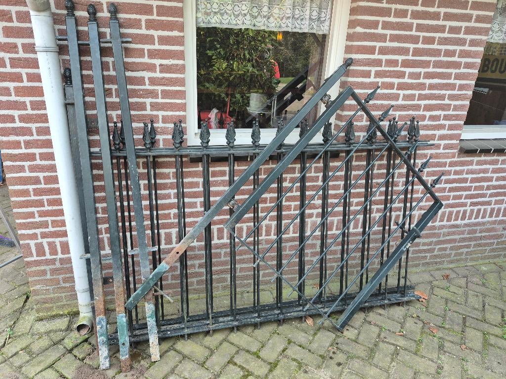 Sierhekwerk, Tuin en Terras, Ophalen, Met poort, Gebruikt, Sierhekwerk