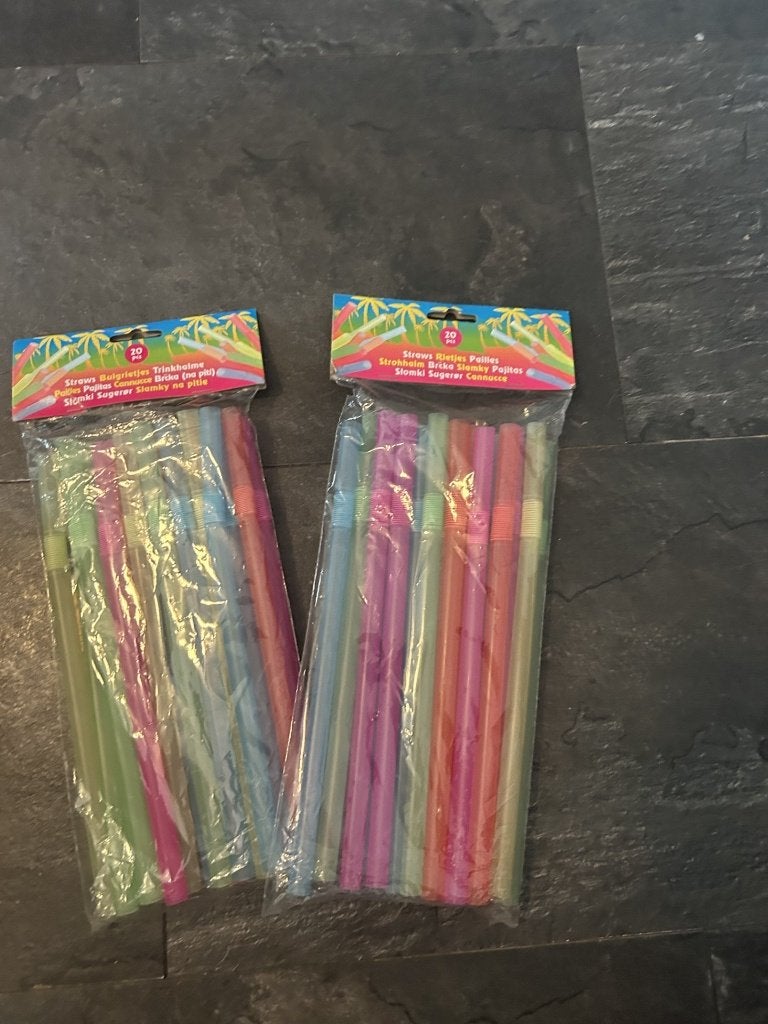Grote plastic rietjes 10 in pak Nieuw 2 pakken, Ophalen of Verzenden, Nieuw, Overige typen