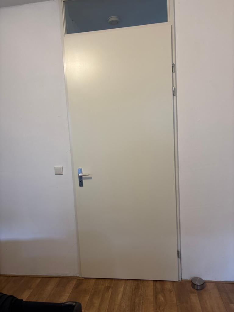 Opdekdeur rechtsdraaiend met sleutel 93x231 cm, Doe-het-zelf en Verbouw, Deuren en Horren, Ophalen, Gebruikt, 80 tot 100 cm, 215 cm of meer