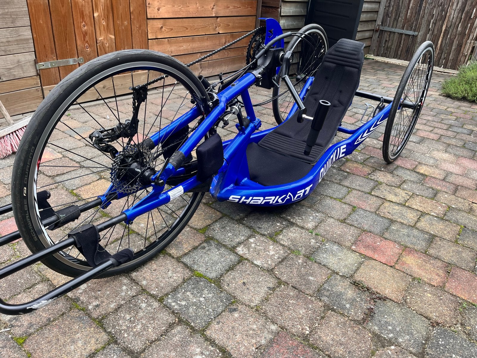 Quikie Shark RT handbike, Velgrem, Onderstuur, Zo goed als nieuw, Ophalen