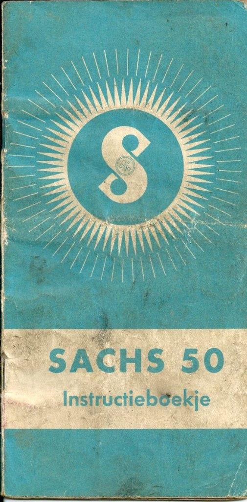 Instructieboekje Sachs 50 2 versn. uitgave 1955, Ophalen of Verzenden, Gebruikt