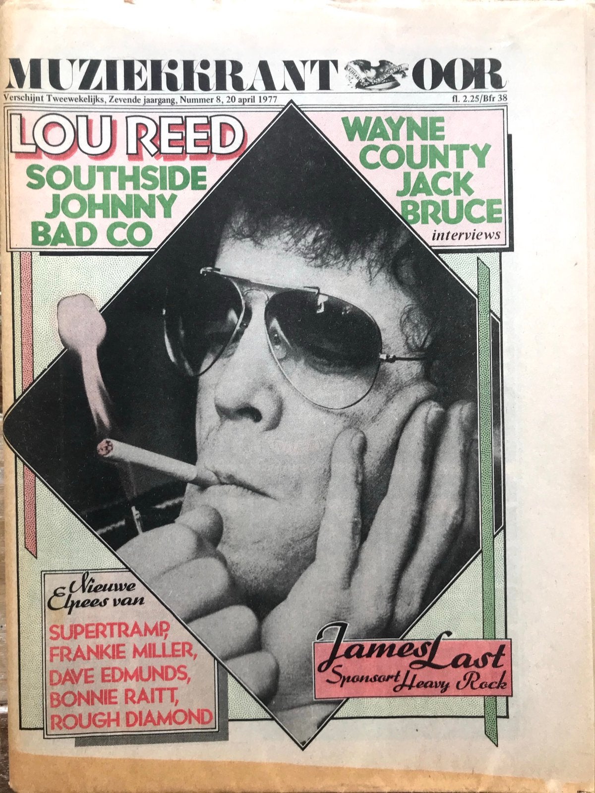 Muziekkrant OOR 1977 Jack Bruce BAD COMPANY Redbird, Ophalen of Verzenden, Gelezen, Muziek, Film of Tv