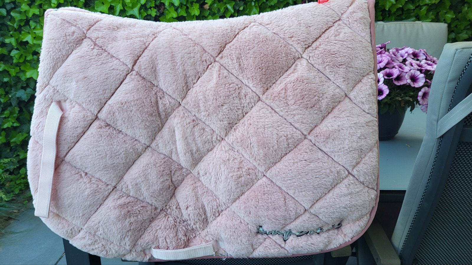 Zadeldek en halster voor pony, Dressuurdekje, Zo goed als nieuw, Epplejeck, Roze