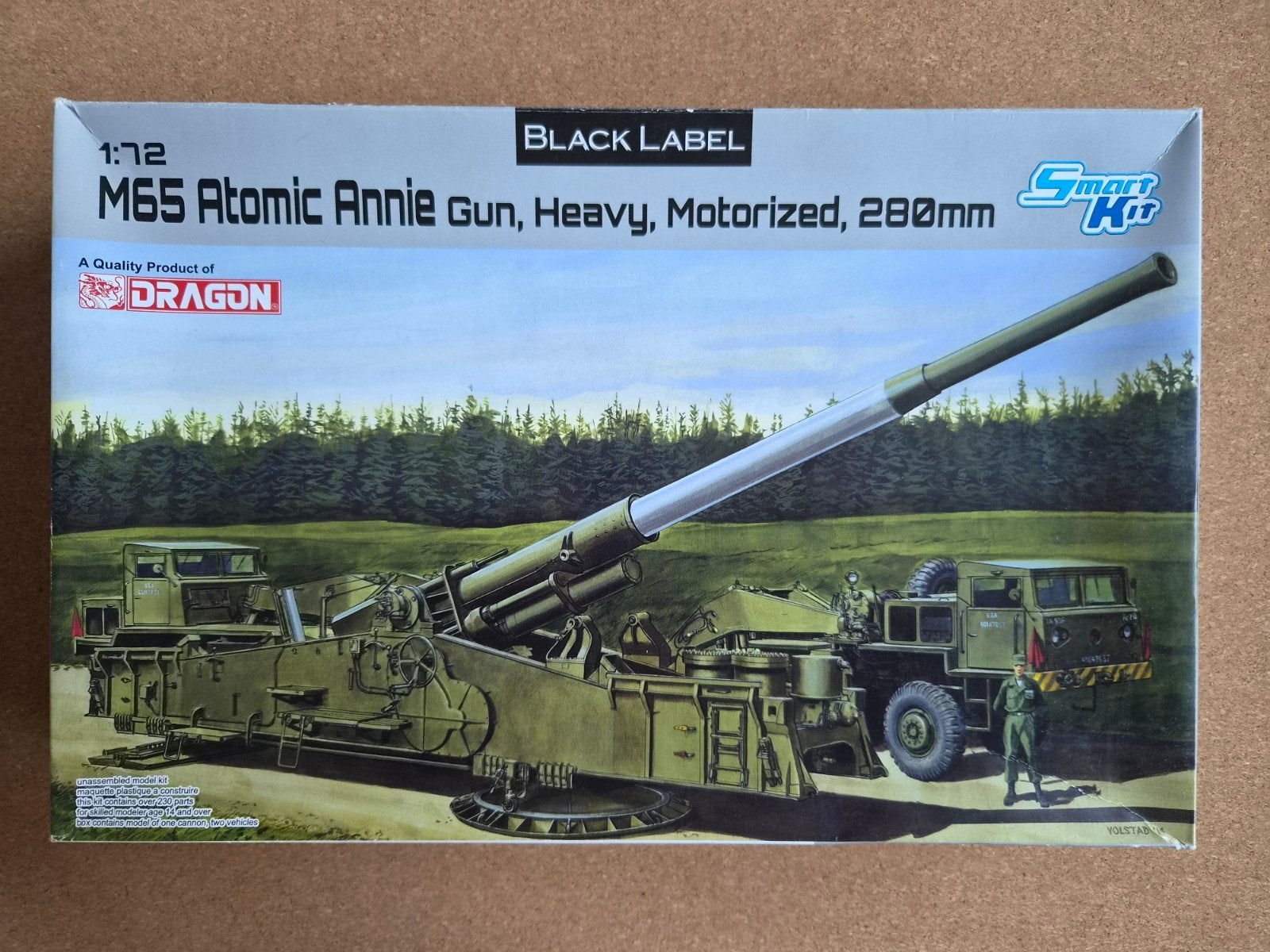 Dragon 7484 M65 Atomic Annie Gun, Heavy Motorized 280mm 1:72, Overige merken, 1:50 of kleiner, Overige typen, Ophalen of Verzenden