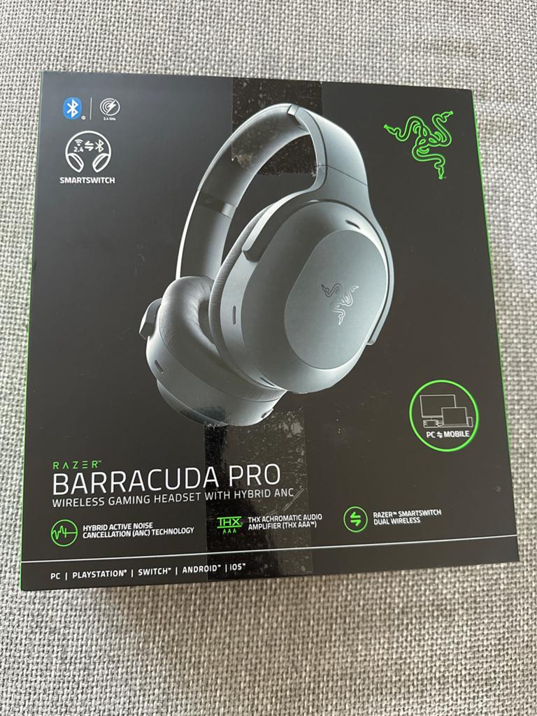 Razer Barracuda Pro Draadloze Gaming Headset - Als Nieuw, Computers en Software, Headsets, ., Ophalen of Verzenden, Zo goed als nieuw