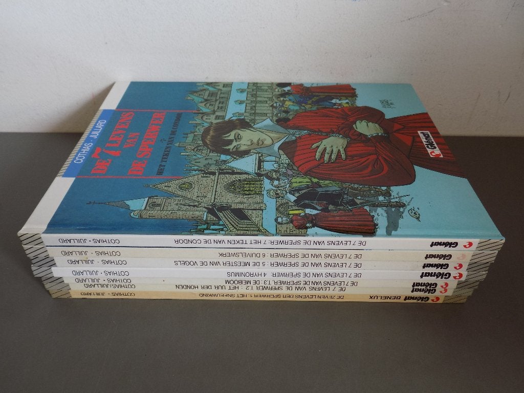 De 7 levens van de Sperwer ~ Complete serie 1 t/m 7, Complete serie of reeks, Ophalen of Verzenden, Gelezen, André Juillard.