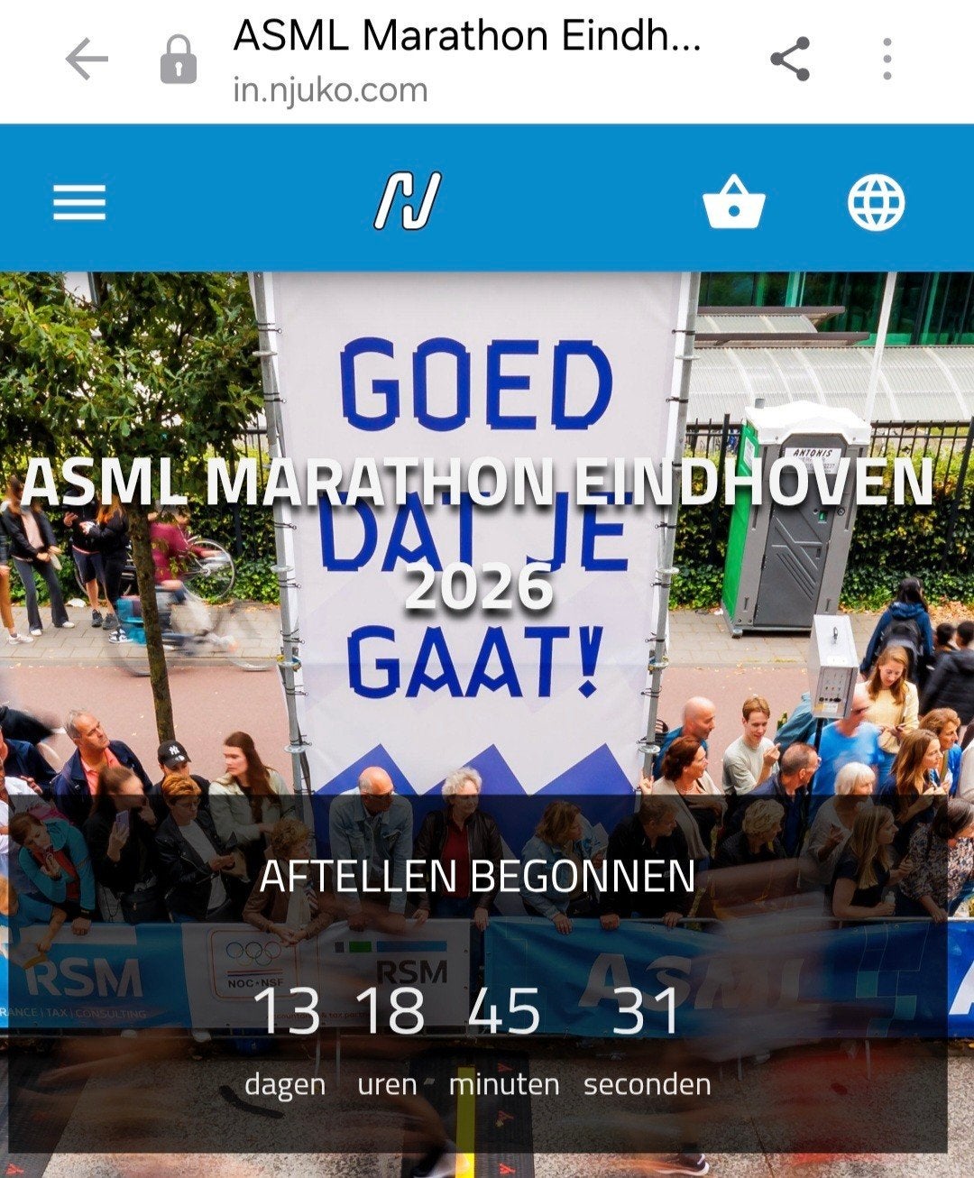 2 keer startbewijs asml halve marathon eindhoven