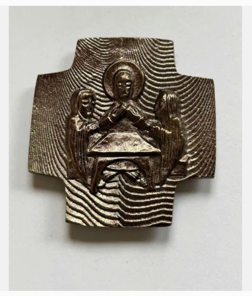 Metalen religieuze plaquette Jezus en discipelen, Ophalen of Verzenden