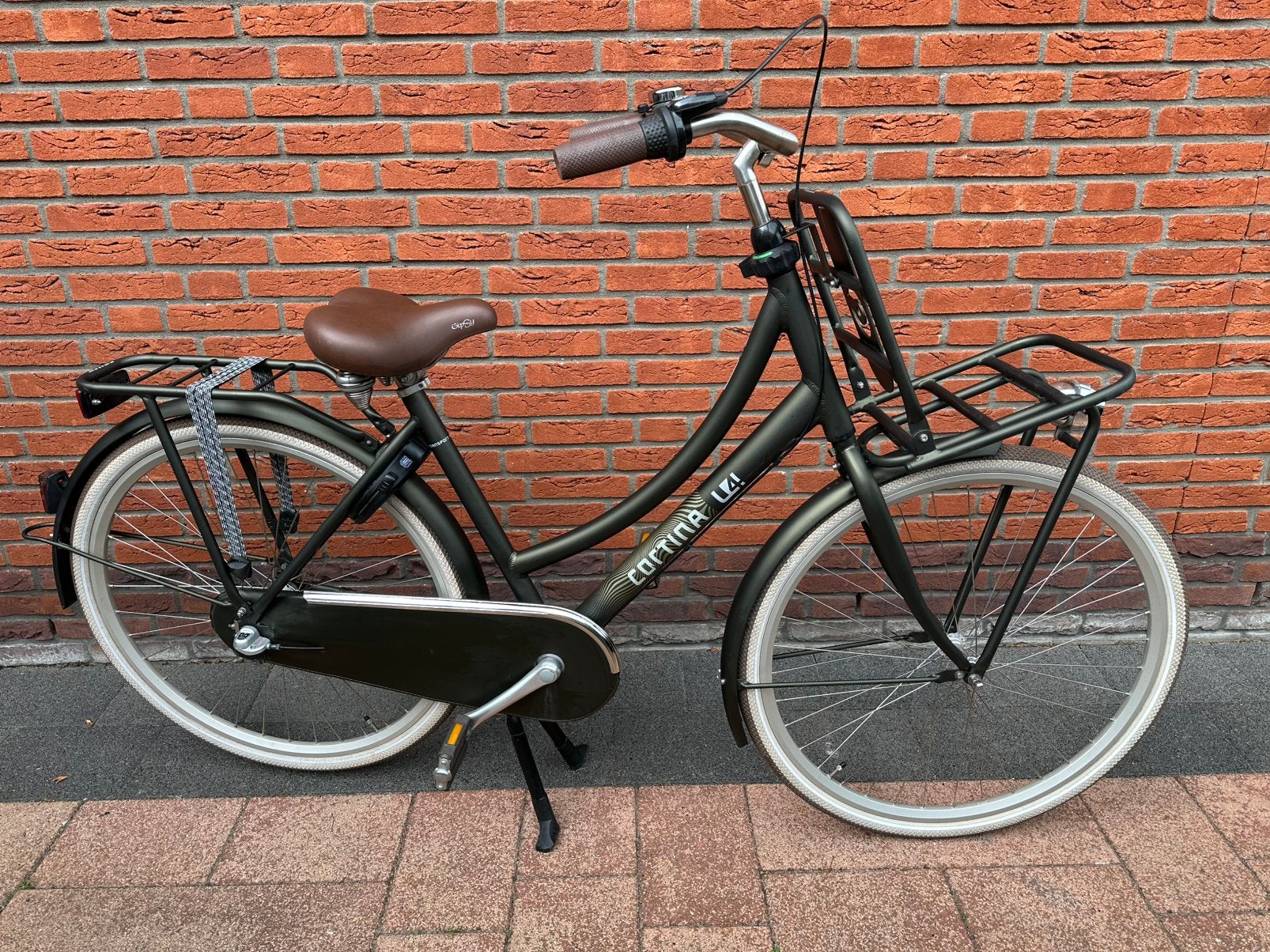 Mooie Cortina U4 28 inch 50 cm frame 3V elegance green, Overige merken, Terugtraprem, Versnellingen, 49 tot 53 cm