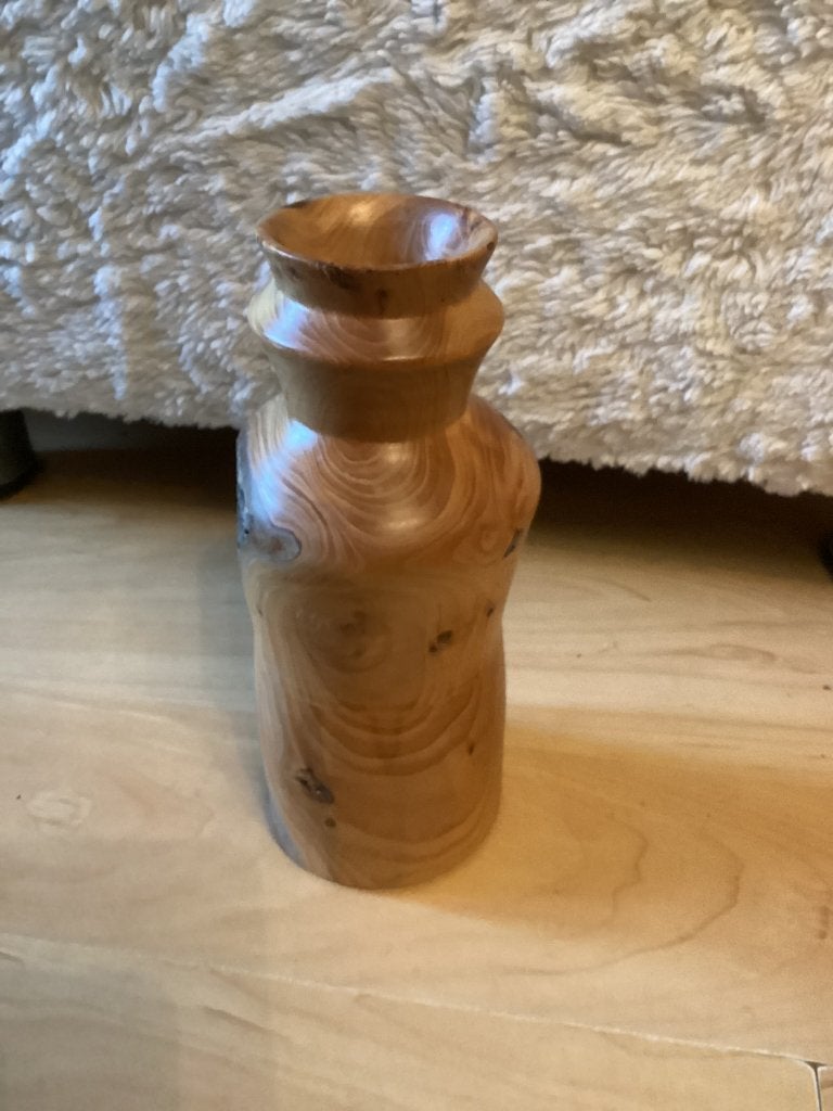 Houten vaas, gedraaid, Ophalen of Verzenden, Hout, 20 - 50 cm, Overige onderwerpen