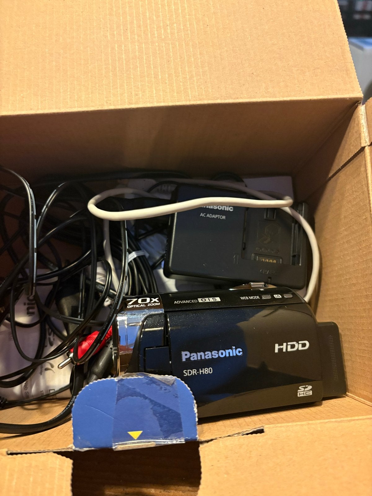 Panasonic SDR-H80 HDD Camcorder - 70x Optische Zoom, Harde schijf, Panasonic, 20x of meer, Ophalen of Verzenden