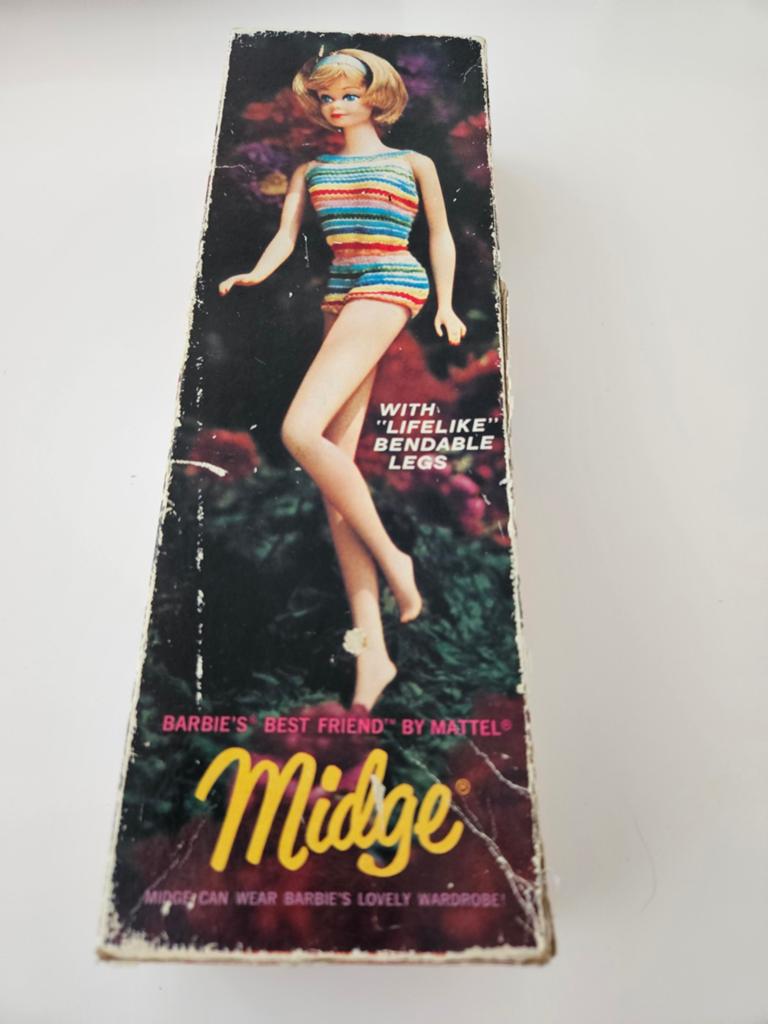 Vintage Midge  Barbie brownette nr: 1080, Ophalen of Verzenden, Gebruikt, Barbie