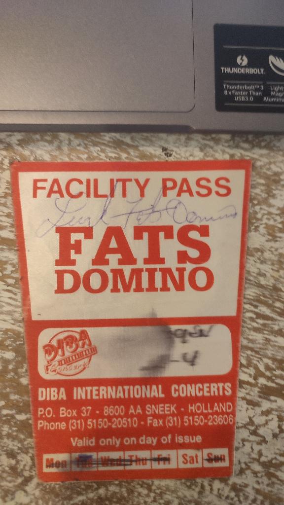 Handtekening van Fats Domino, Cd's en Dvd's, Vinyl | Jazz en Blues, 1960 tot 1980, Gebruikt, Verzenden, Overige formaten