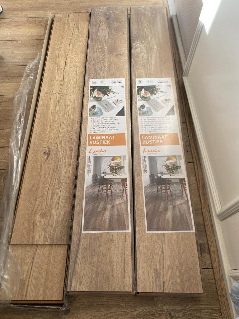 Laminaat planken gratis ophalen, Ophalen, 50 tot 150 cm, Nieuw, 10 m² of meer
