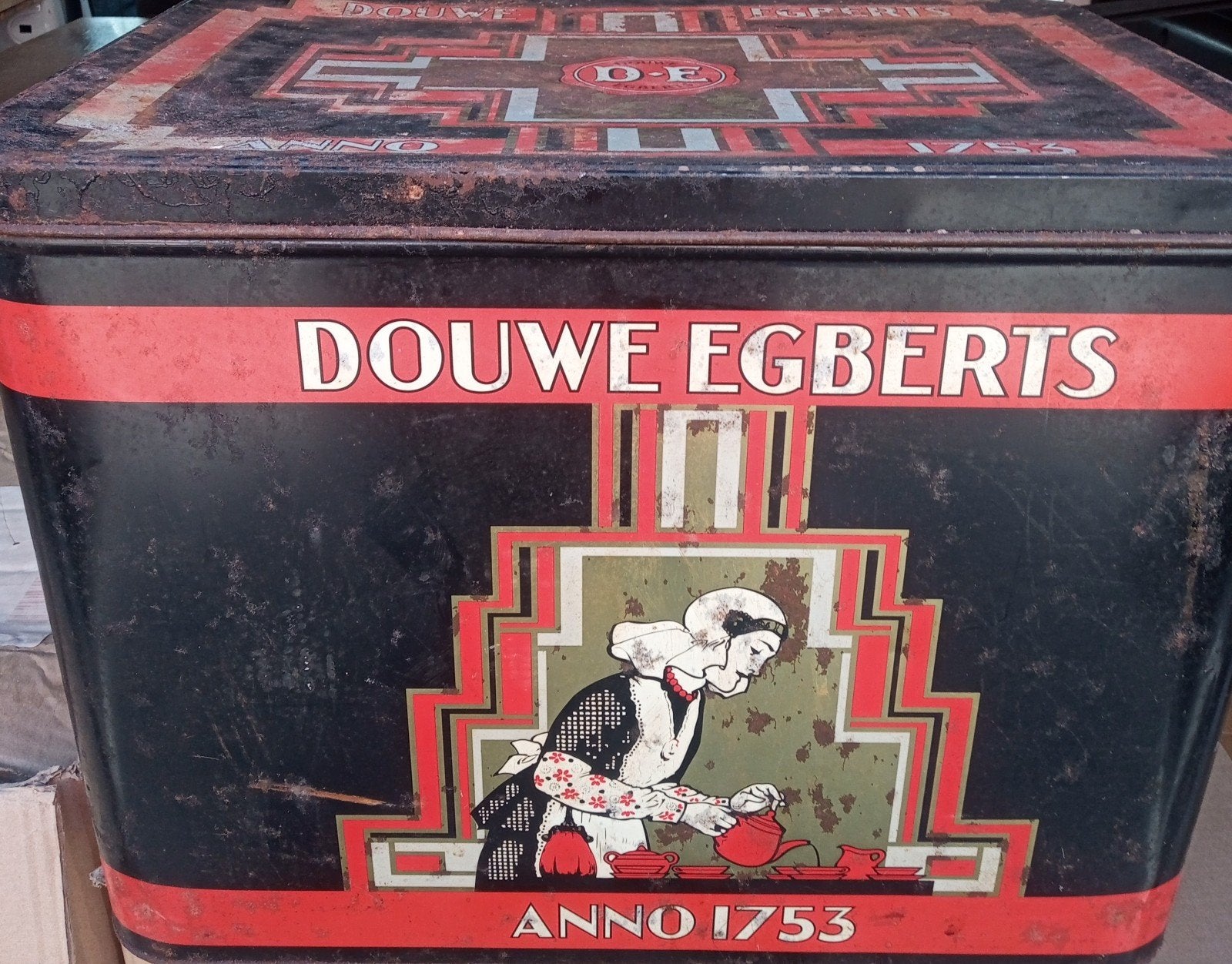 DE BLIK DOUWE EGBERTS, Verzamelen, Blikken, Ophalen, Gebruikt, Koffie, Douwe Egberts