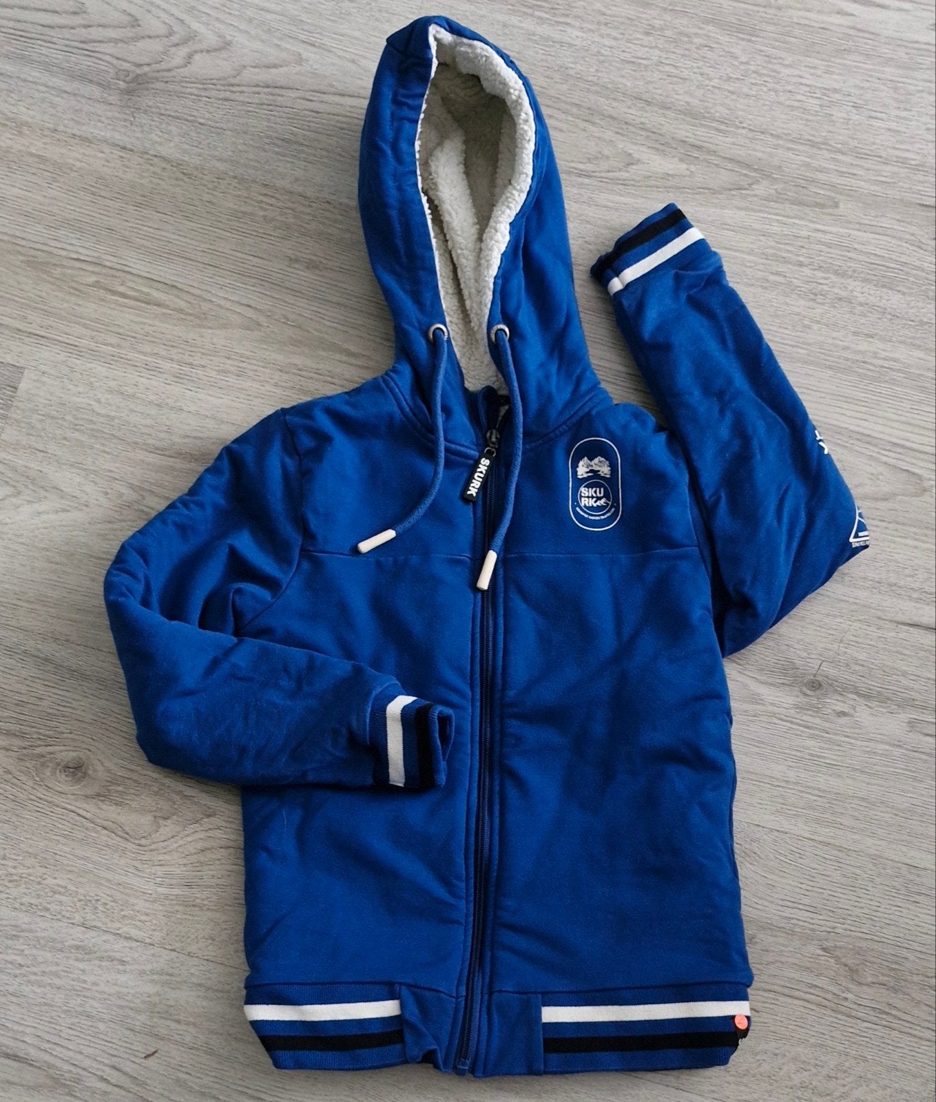 Blauw vest met teddy voering, Skurk, Jongen of Meisje, Trui of Vest, Ophalen of Verzenden