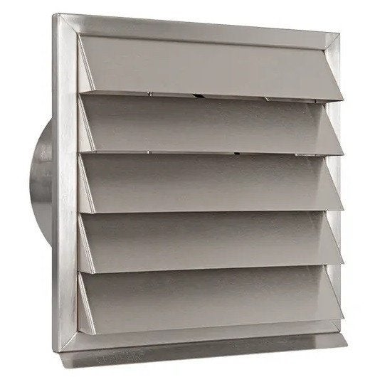 rvs rooster met vaste lamellen met klep 180 mm, Ophalen of Verzenden, Nieuw, Ventilator en Afzuiger