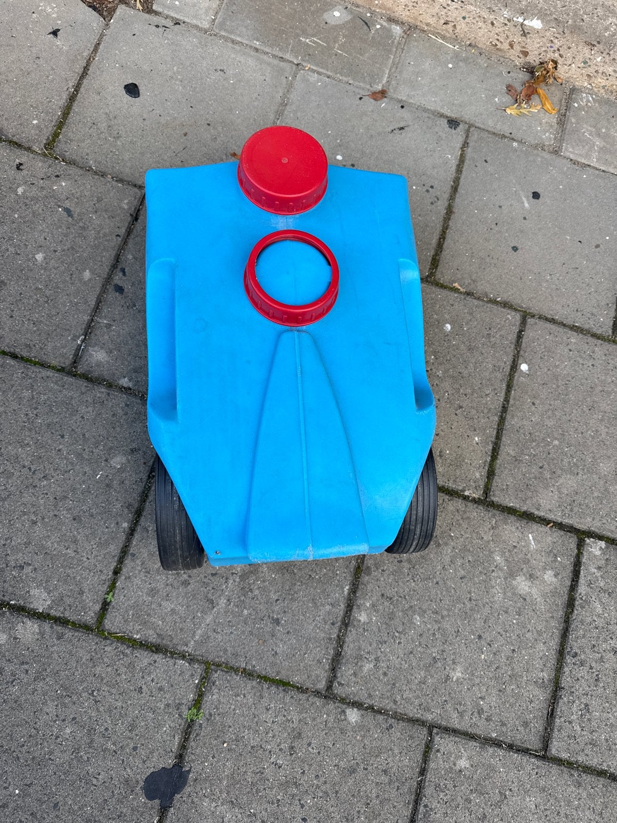 Blauwe watertank op wielen, Caravans en Kamperen, Ophalen, Gebruikt