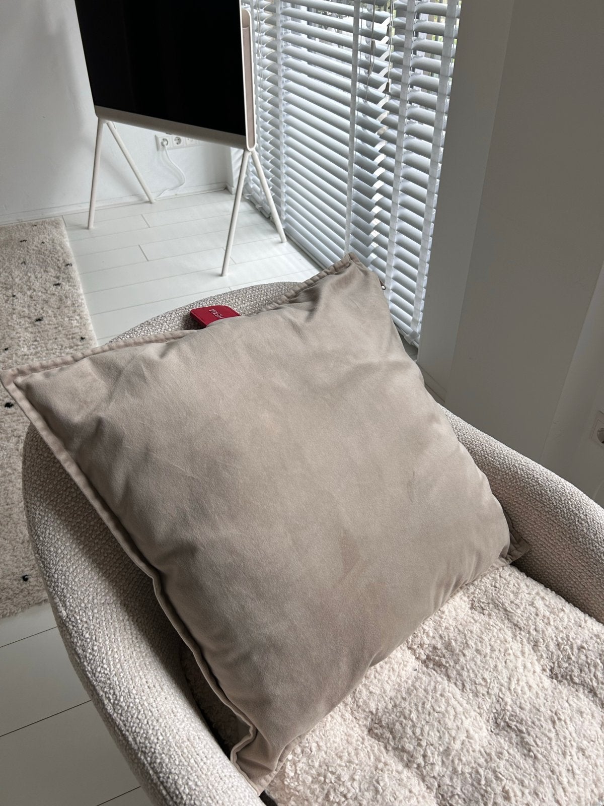 Hema verwarmbare kussen, Overige merken, Beige, Afneembare hoes, Vierkant