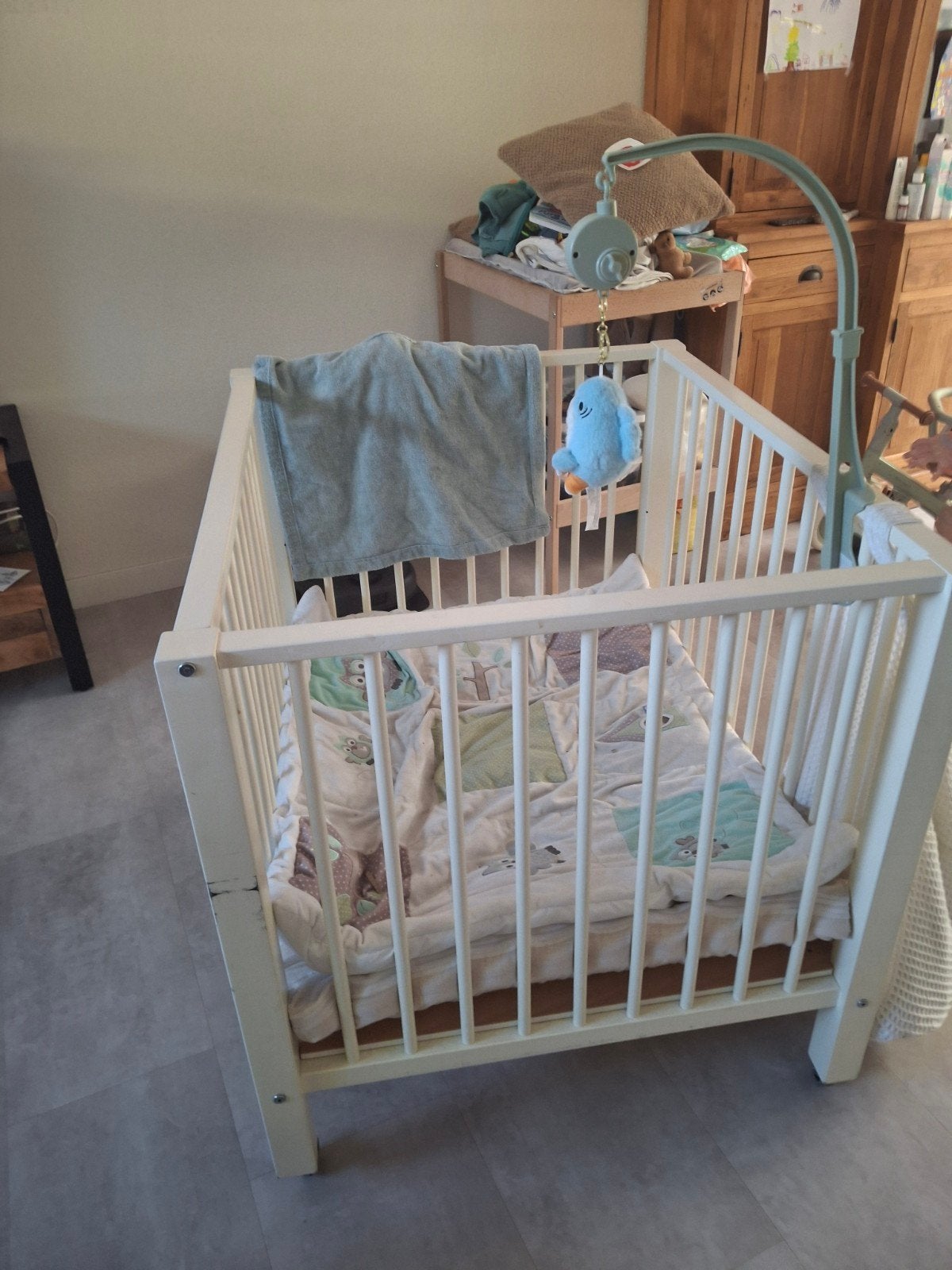 Babybox met kleed en speelgoedzak, Kinderen en Baby's, Boxen, Ophalen, Gebruikt, Vierkant, In hoogte verstelbaar