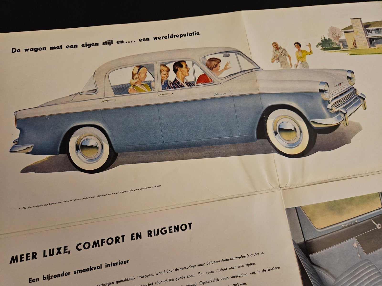 Brochure Hillman Serie III 1959, Ophalen of Verzenden, Zo goed als nieuw, Overige merken
