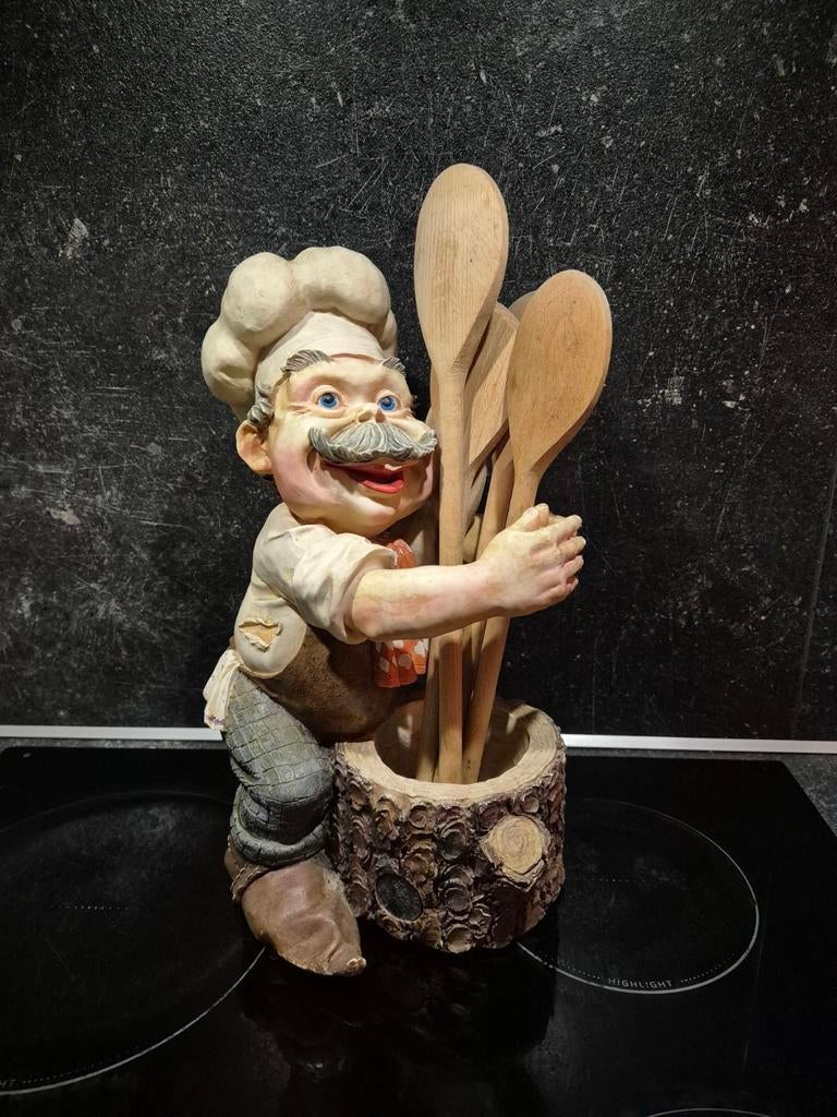 Kokslaaf met kookgerei efteling, Ophalen of Verzenden, Zo goed als nieuw