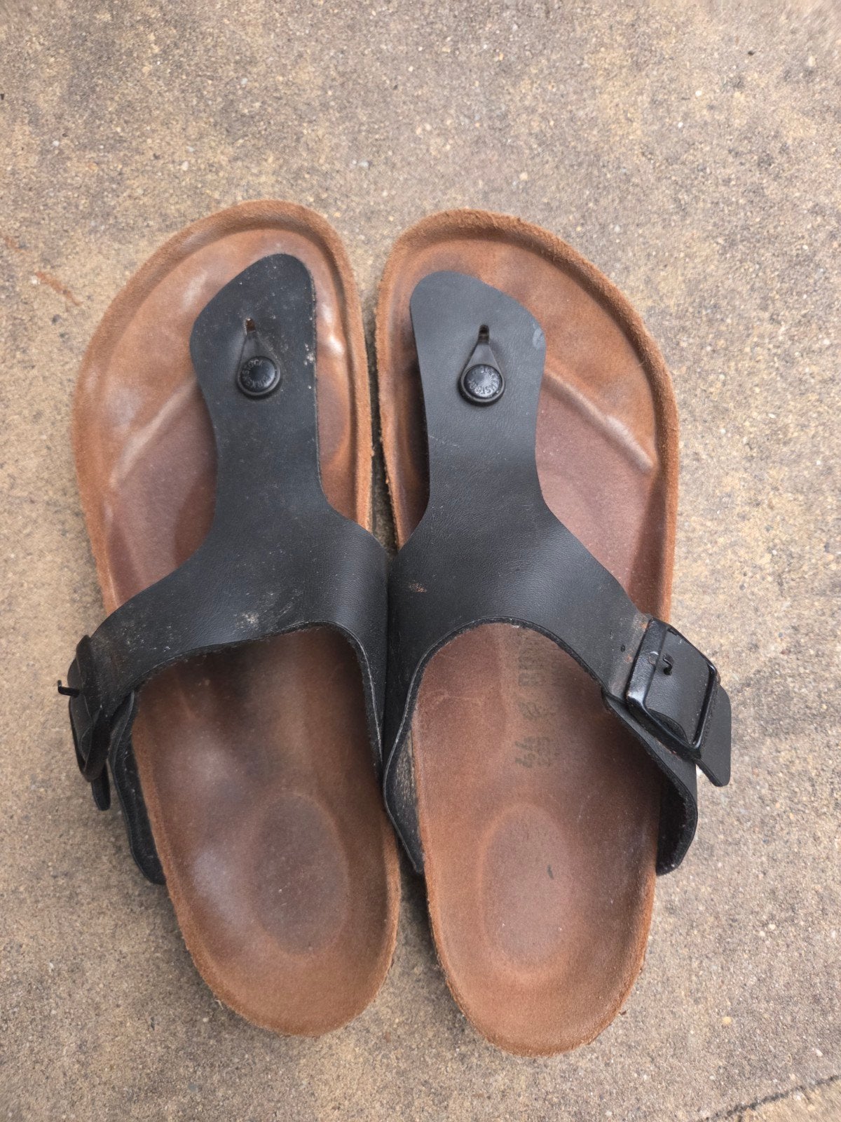 Birkenstock slippers maat 43, Slippers, Zwart, Ophalen of Verzenden, Gedragen