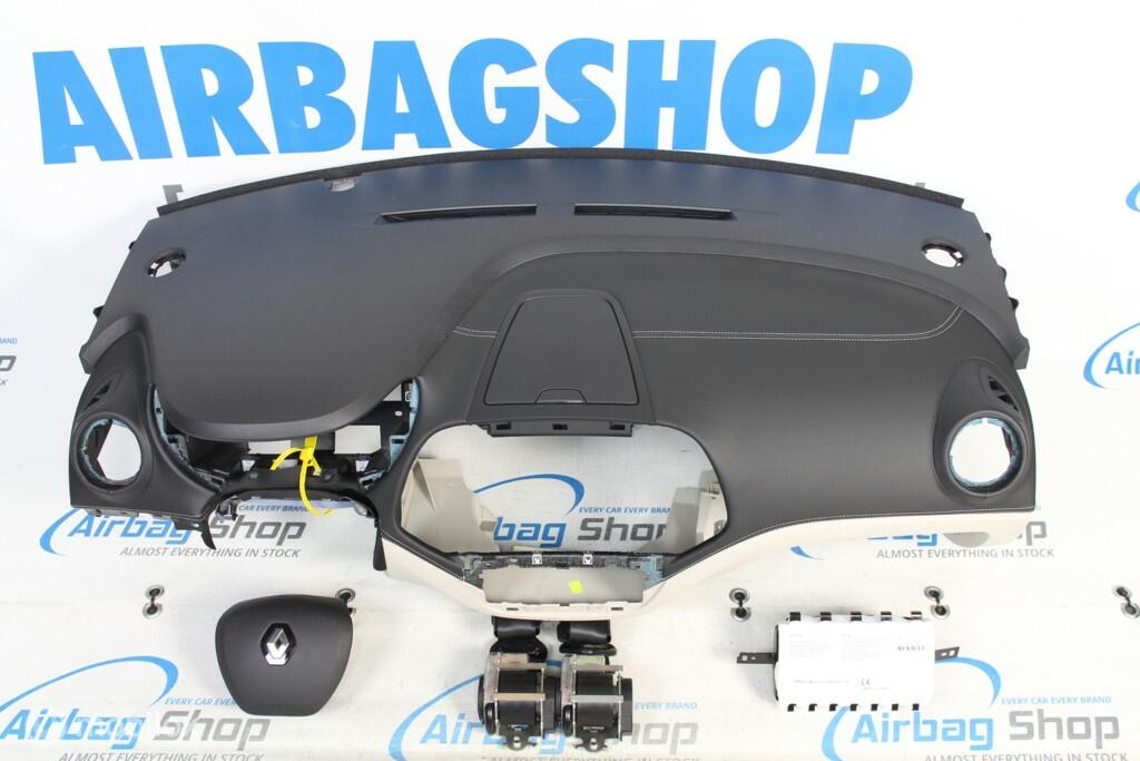 Airbag set - Dashboard leder beige stiksel Renault Captur