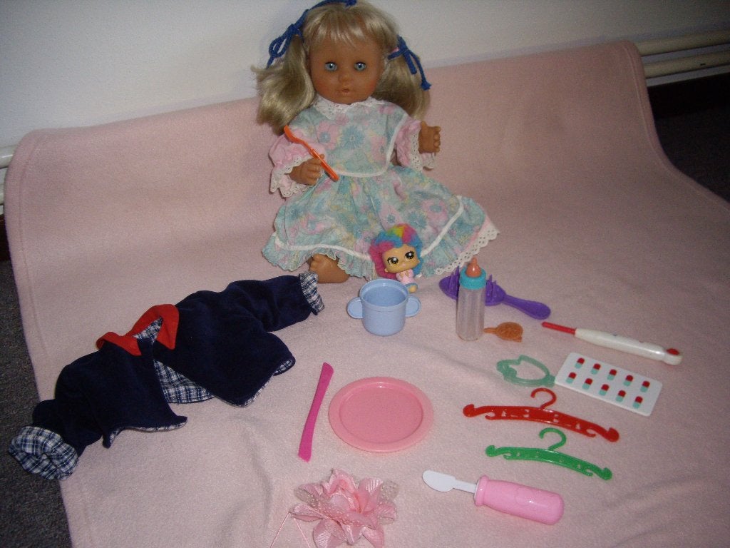 baby pop van zapf creation met acc, Ophalen of Verzenden, Zo goed als nieuw, Babypop