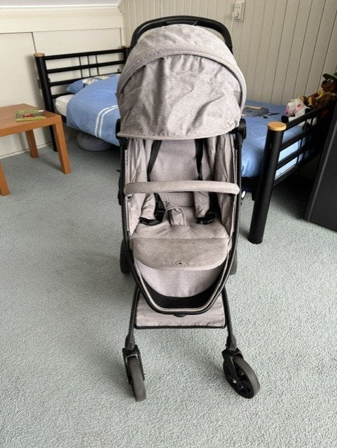 TopMark Buggy STAY II GRAY (2022), Kinderen en Baby's, Ophalen, Zo goed als nieuw, Overige merken, Verstelbare rugleuning