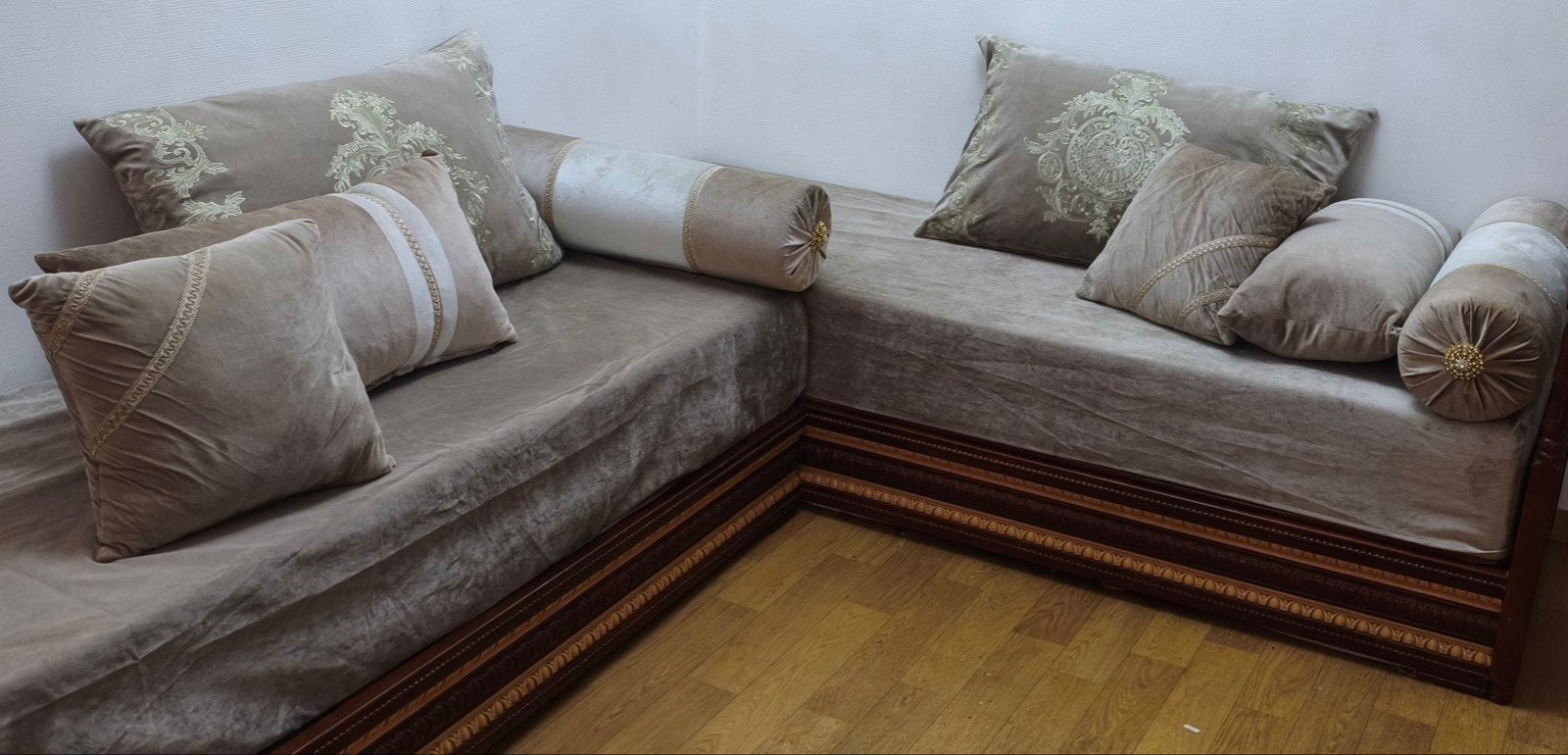 Tlamat stofbekleding + kussens voor sedari, Ophalen, Gebruikt, Hoekbank, 300 cm of meer