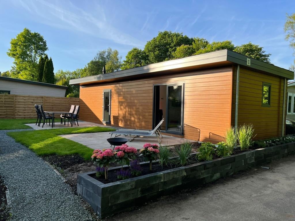 Chalet op park IJsvogel Voorthuizen te koop, Huizen en Kamers, Recreatiewoningen te koop, Gelderland, 2 slaapkamers, Chalet, 50 m²
