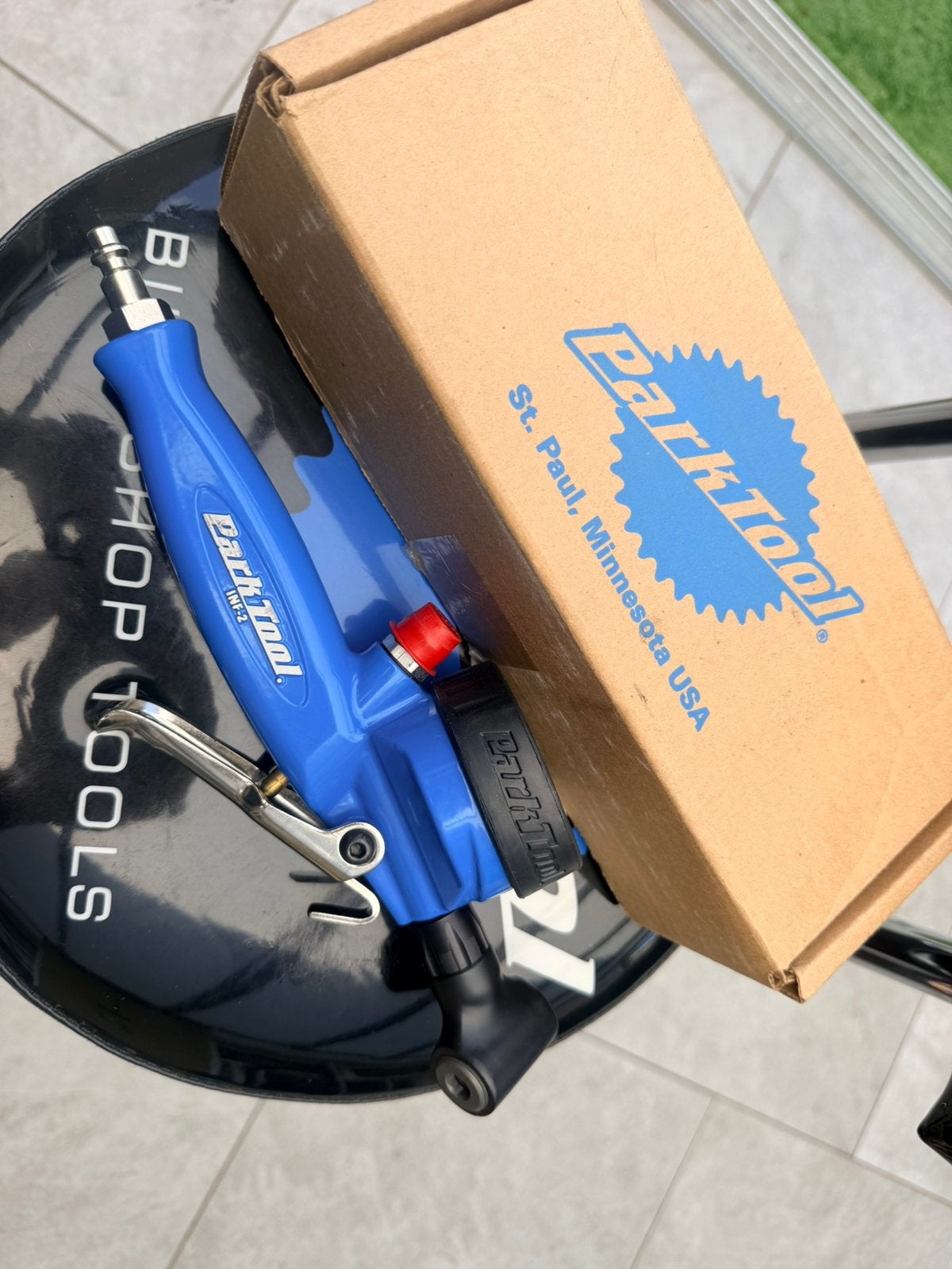 Park Tool INF-2 shop inflator, Ophalen of Verzenden, Zo goed als nieuw