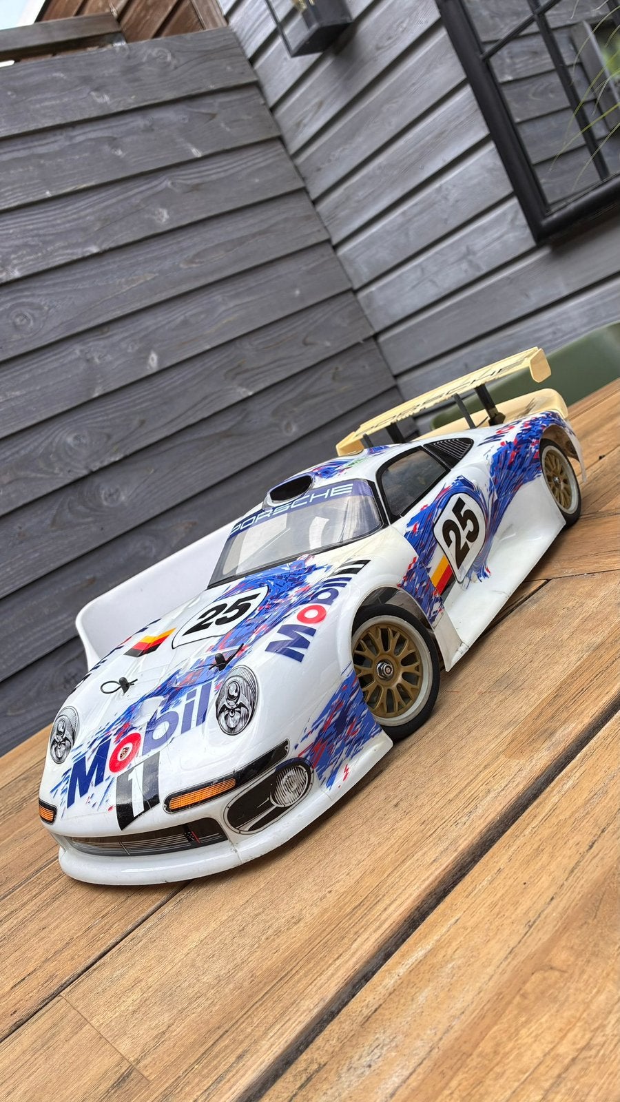 Tamiya Tgx mk1 Porsche Gt1 Lemans Body 1/8, Ophalen of Verzenden, Zo goed als nieuw, Auto onroad, Nitro