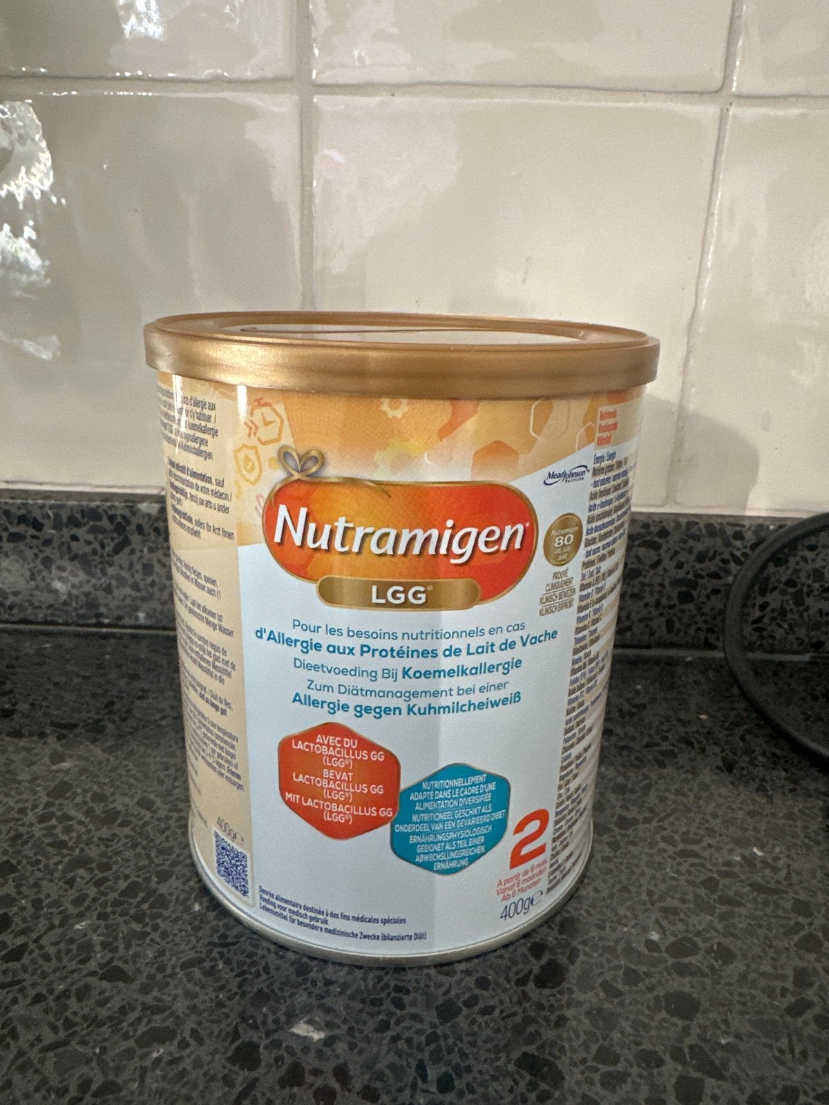 Nutramigen LGG 2 Dieetvoeding Koemelkallergie 400g, Kinderen en Baby's, Babyvoeding en Toebehoren, Ophalen, Nieuw, Overige typen