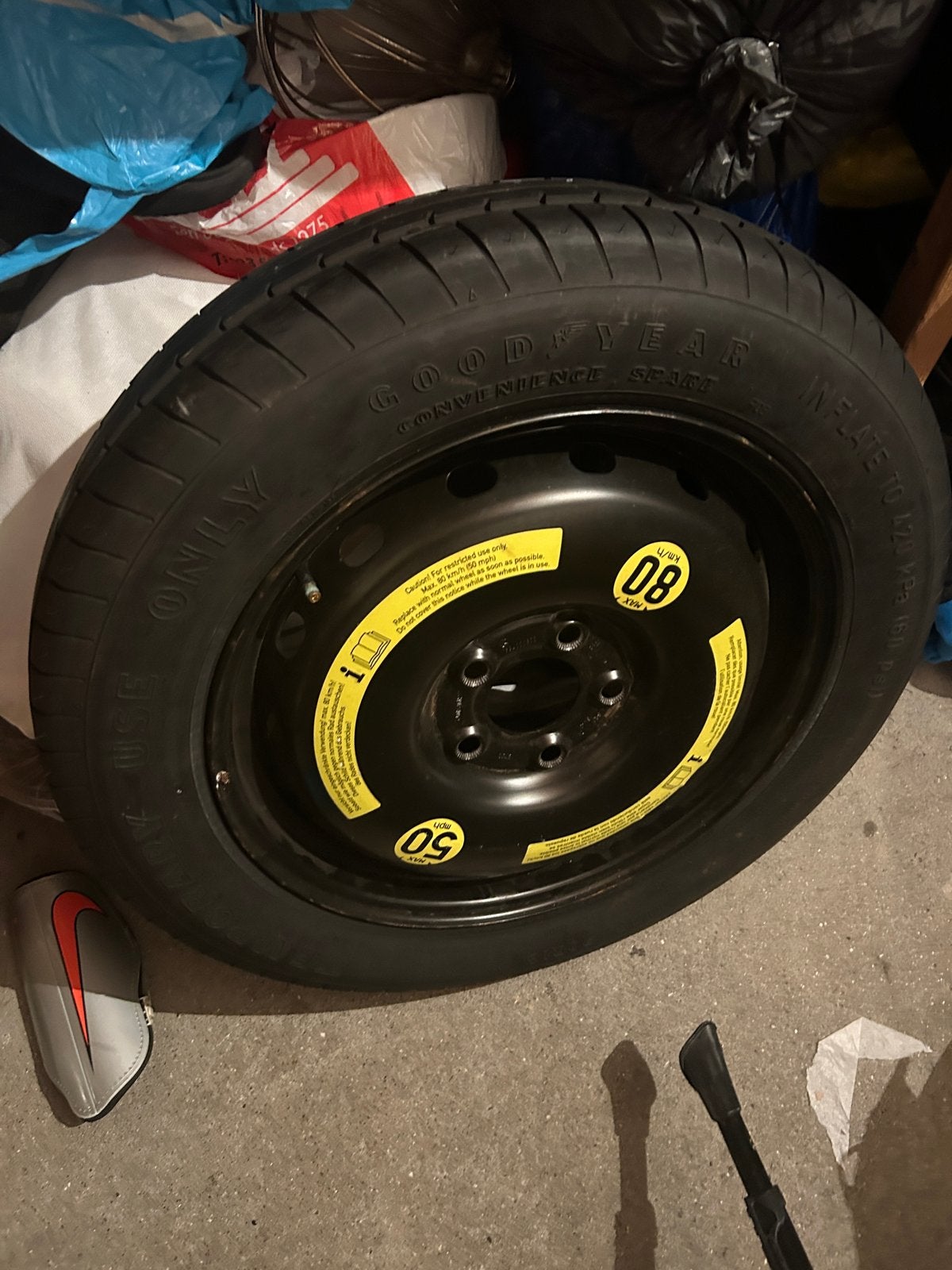 Goodyear thuiskomer reservewiel 5×112 T125/90 R16, Ophalen of Verzenden, Gebruikt