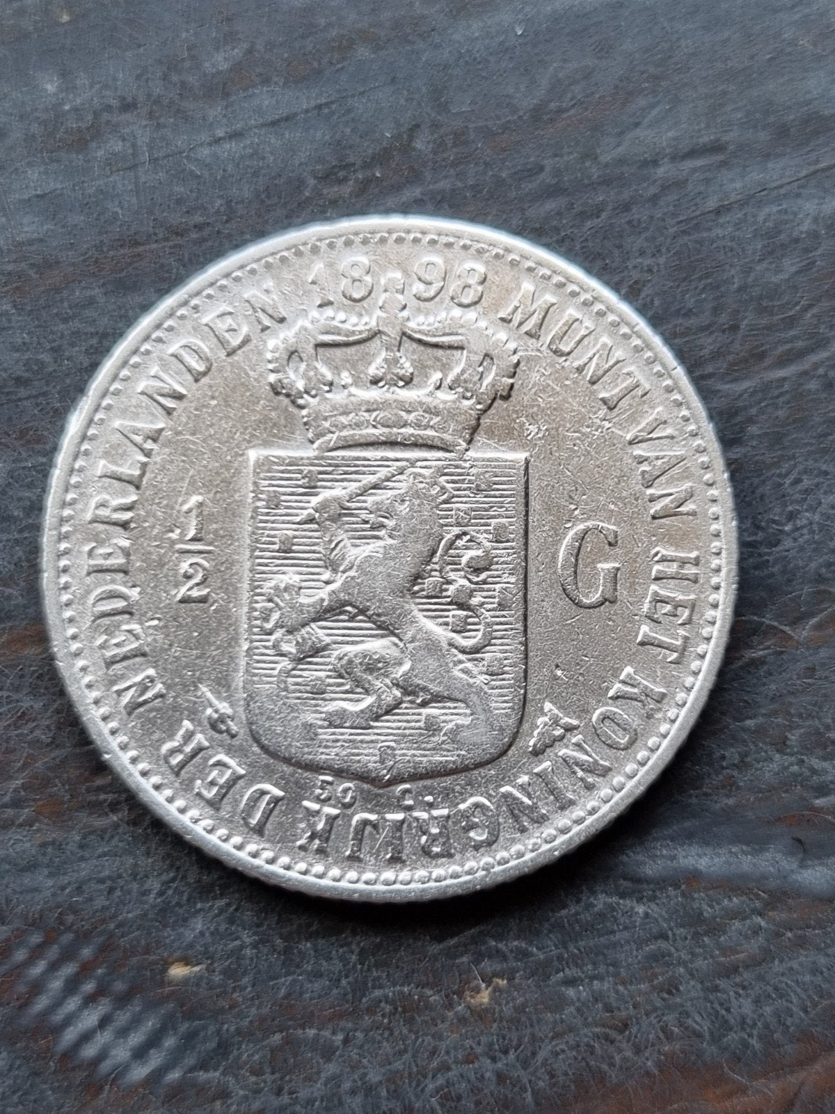 Halve gulden 1898 Wilhelmina, Ophalen of Verzenden, Koningin Wilhelmina, ½ gulden, Zilver
