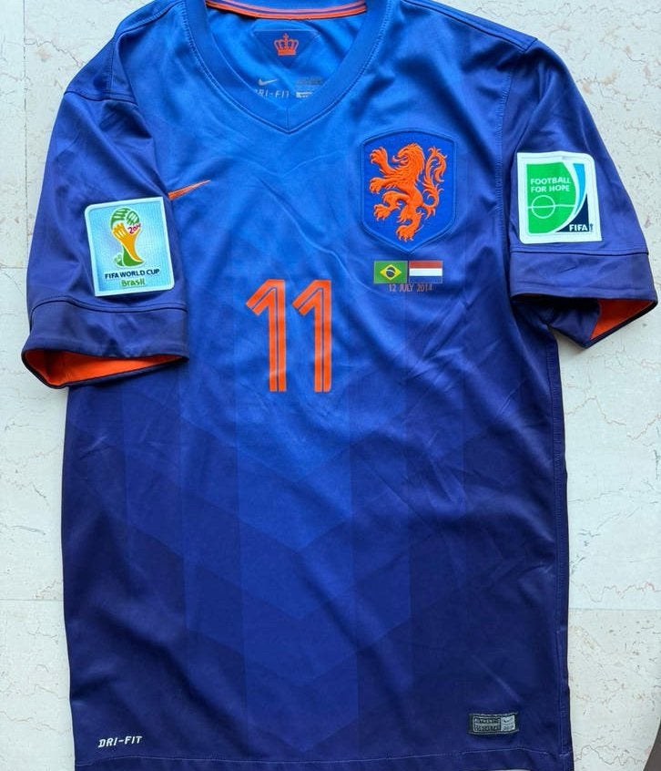 Nederlands Elftal Shirt Thuis | Robben | 2014 | Match Detail, Maat S, Ophalen of Verzenden, Gebruikt, Shirt