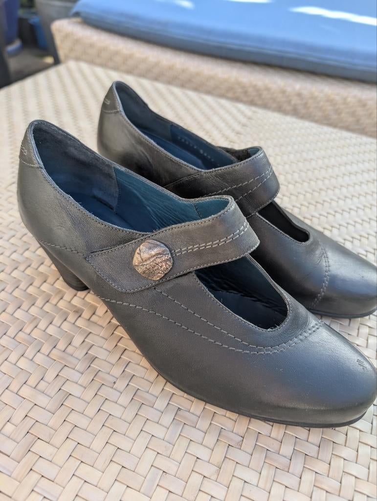 Durea pumps donkergrijs maat G 5,5/ 38,5 of 39, Ophalen of Verzenden, Zo goed als nieuw, Grijs