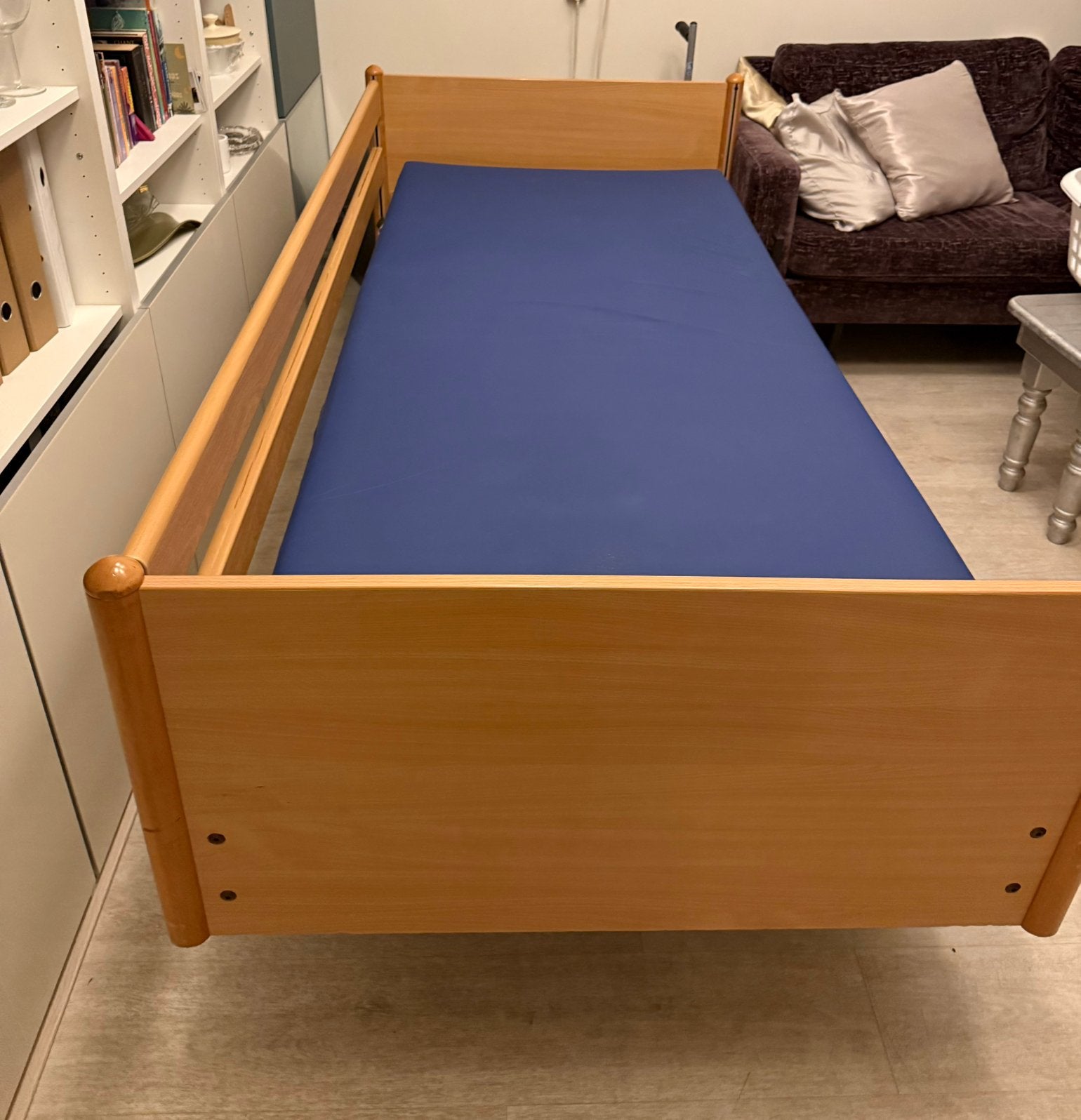 Hoog Laag Bed Electrisch incl. Matras!, Ophalen, 90 cm, 200 cm, Hout