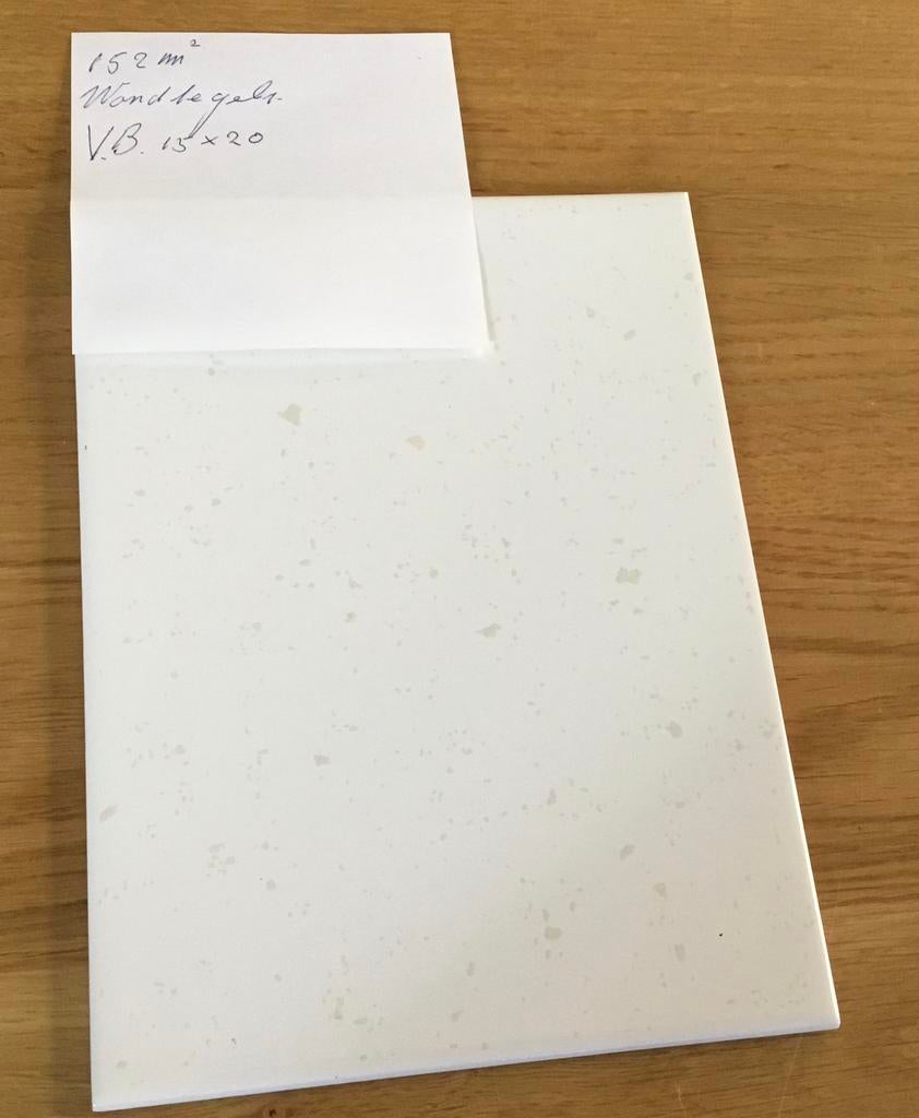 Villeroy & Boch ivoor gespikkeld glans wandtegel 15x20 cm., Ophalen of Verzenden
