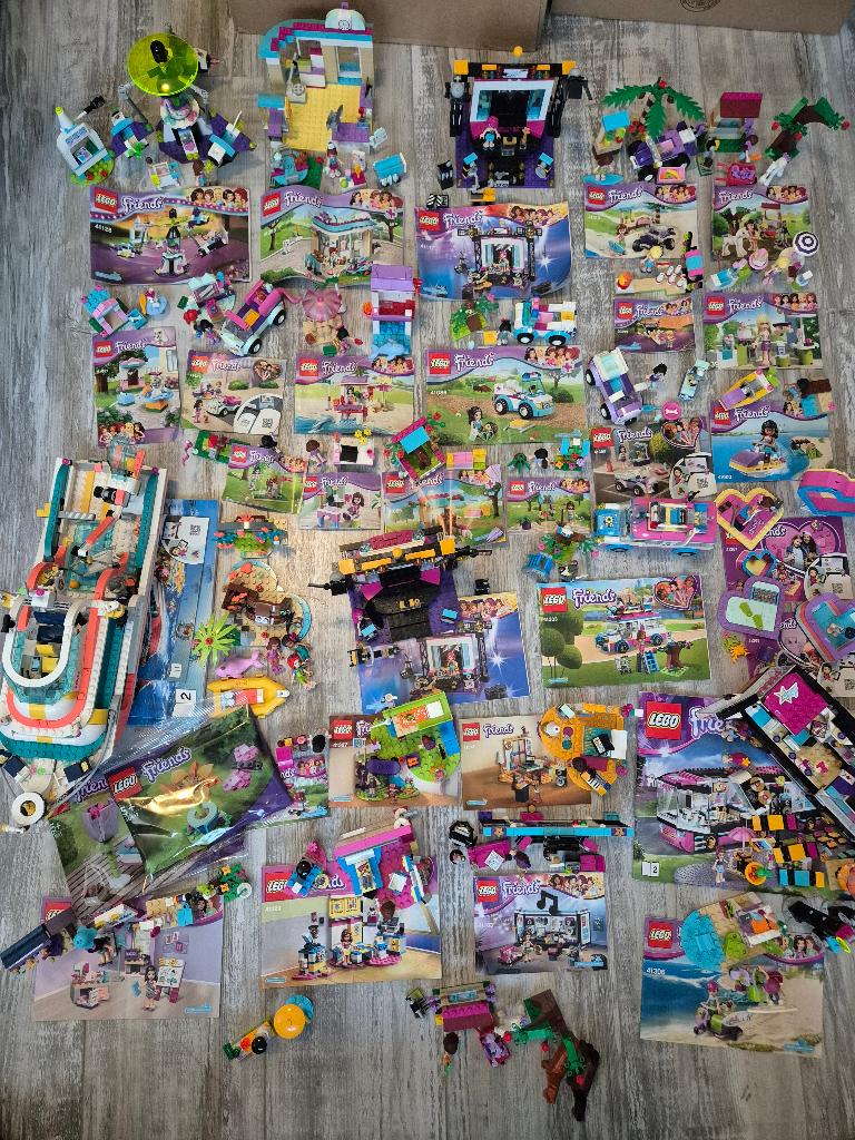39x Friends setten (o.a. 41117, 41085, 41381, 41352, 41311), Compleet, Lego, Friends, Ophalen of Verzenden
