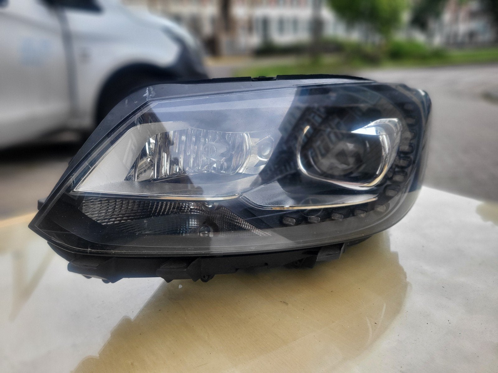 Koplamp  volkswagen touran caddy links, Ophalen of Verzenden, Volkswagen