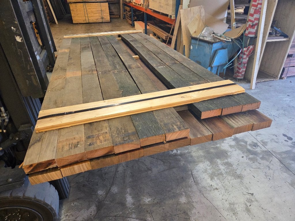 Hardhouten balken 4.0x10.0 cm - nr: HB35, Ophalen, Nieuw, Hardhout, 180 tot 250 cm