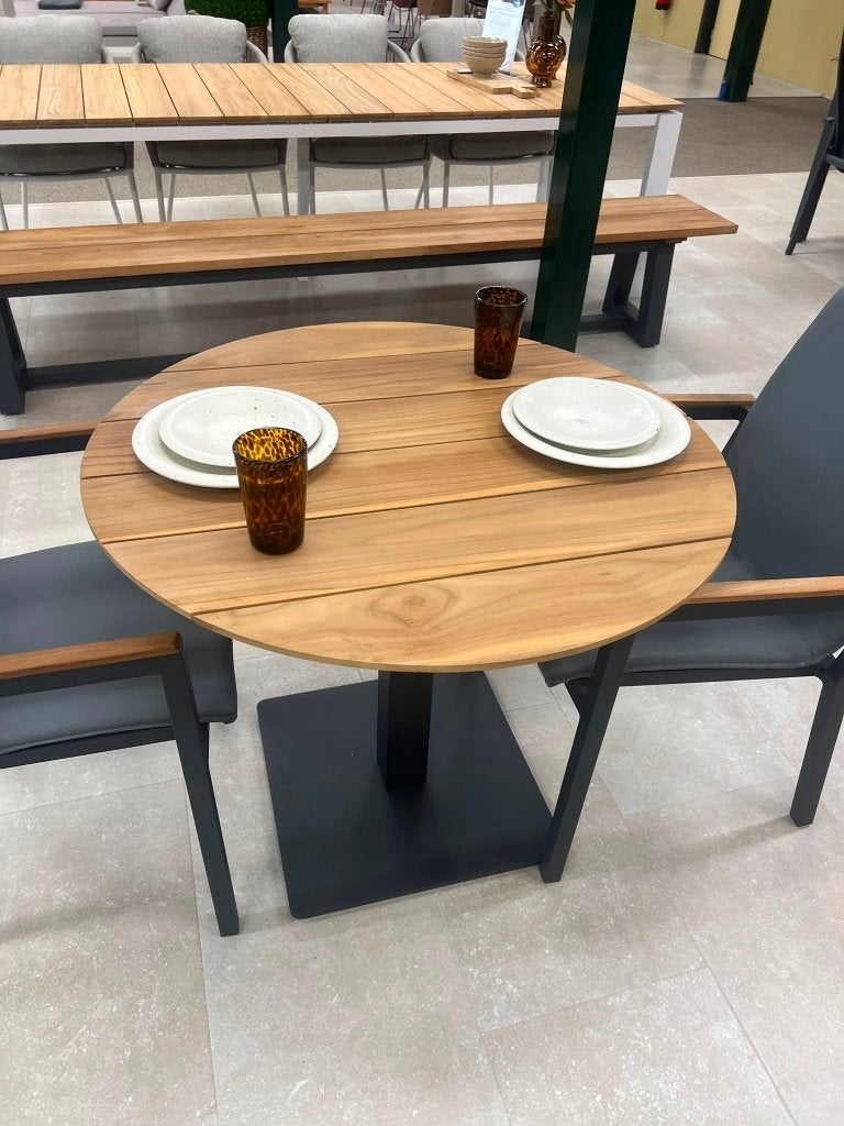 Virenze-Tutti Bistroset, Gebruikt, Aluminium, Tuinset, Eettafel